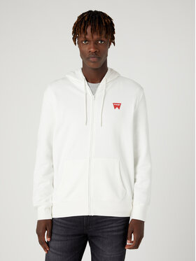 Wrangler Wrangler Bluza W664HAW02 112330866 Biały Regular Fit