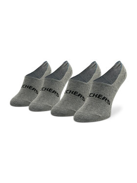 Skechers Skechers Set di 2 paia di pedulini unisex SK44008 Grigio