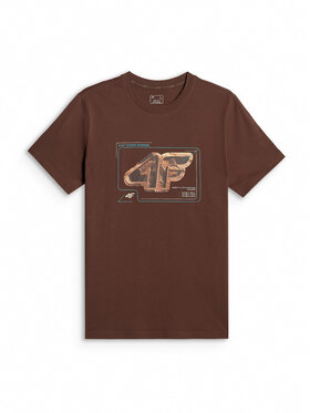 4F 4F T-Shirt LIMITLESS DESERT Brązowy Regular Fit