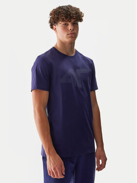 4F 4F Tricou 4FWSS24TTSHM1155 Bleumarin Regular Fit