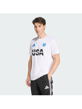 adidas adidas Koszulka techniczna 158538 Biały Regular Fit