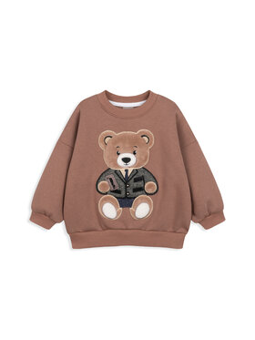 Bejbi Story Bejbi Story Bluza Bluza oversize Rodney Teddy dla mamy i taty bez kaptura Błękitny Oversize