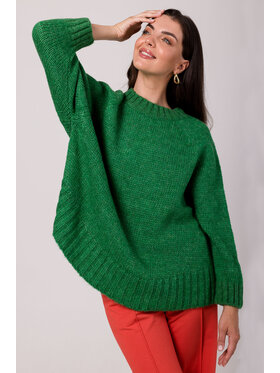 BeWear BeWear Svetr BK105 Zelená Comfortable Fit
