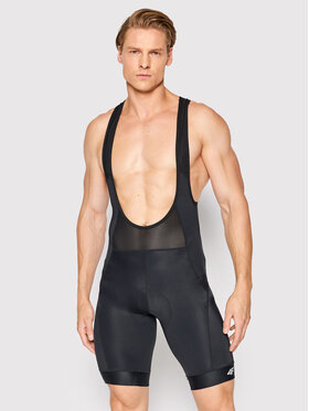 4F 4F Szorty rowerowe H4L22-RSM002 Czarny Slim Fit