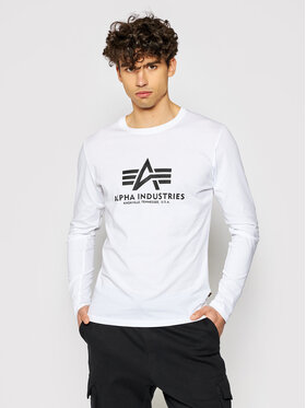 Alpha Industries Alpha Industries Longsleeve Basic T 100510 Weiß Regular Fit