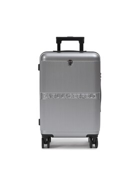KARL LAGERFELD KARL LAGERFELD Mažas Kietas Lagaminas 210W3022 Sidabrinė