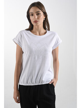 Femestage Femestage T-Shirt Femestage AB BASE TSH1531-000 Biały Regular Fit
