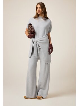 Oltre Oltre Pantaloni di tessuto P600E000059N003 Grigio Baggy Fit