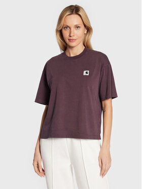 Carhartt WIP Carhartt WIP Тишърт Nelson I029647 Виолетов Relaxed Fit