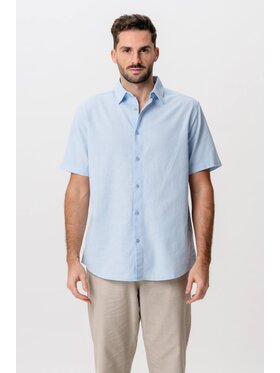 TeeShoppen TeeShoppen Koszula 'Basic Collection' Niebieski Regular Fit