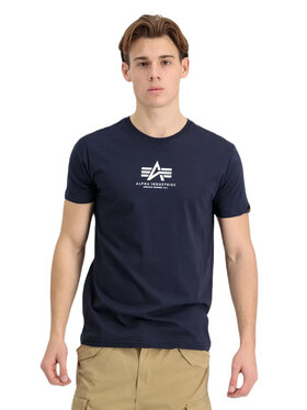 Alpha Industries Alpha Industries T-Shirt AI.118533-07 Granatowy Basic Fit