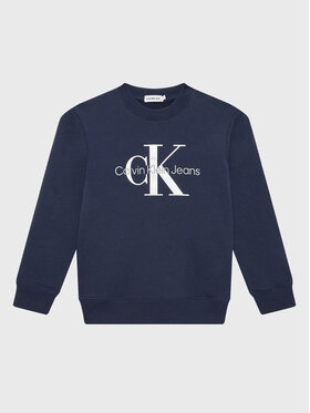 Calvin Klein Jeans Calvin Klein Jeans Bluză Monogram Logo IU0IU00265 Bleumarin Regular Fit