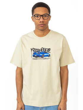 Kamuflage Kamuflage T-Shirt R34 Beżowy Relaxed Fit