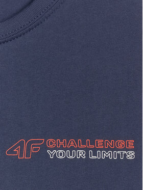4F 4F T-Shirt URBAN COMMUTER Granatowy Regular Fit