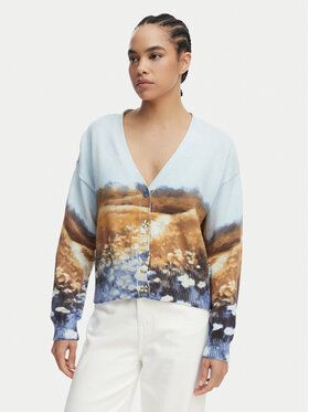 Desigual Desigual Strickjacke Sun 26SWJF18 Hellblau Regular Fit