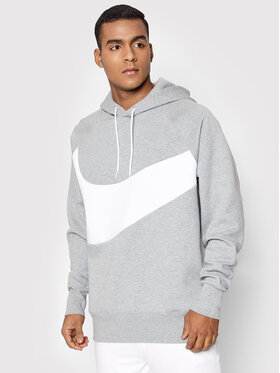 Nike Nike Majica dugih rukava Sportswear Swoosh DD8222 Siva Regular Fit