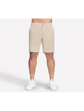 Skechers Skechers Szorty materiałowe SH96-NTS Beżowy Regular Fit