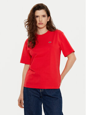 Lacoste Lacoste Marškinėliai TF7215 Raudona Regular Fit