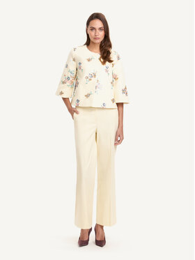 KMX KMX Marynarka 107350009 Écru Fitted Fit