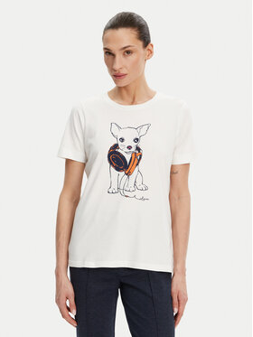 Olsen Olsen T-Shirt 11105029 Bílá Slim Fit