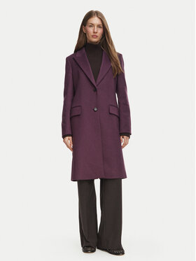 BOSS BOSS Vilnonis paltas Classin1  50574982 Violetinė Regular Fit