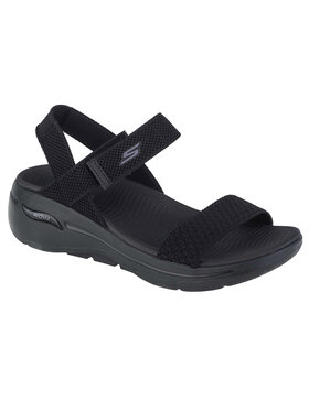 Skechers Skechers Sandali Skechers Go Walk Arch Fit Sandal - Polished Nero