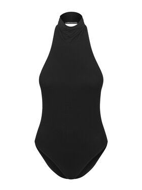 Laretaggio Laretaggio Body Ora open back bodysuit Czarny Slim Fit