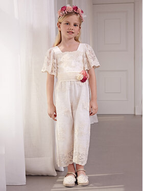 Abel & Lula Abel & Lula Overal 5262 Écru Regular Fit