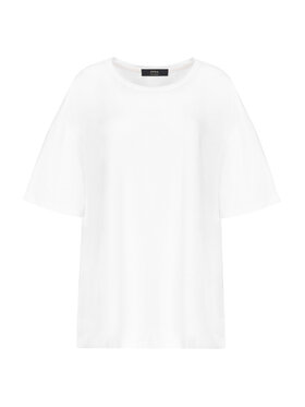OPRA OPRA T-Shirt OP-RIHAM-WHITE Biały Oversize