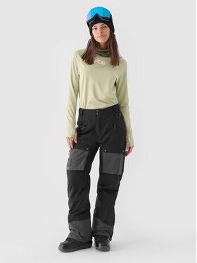 4F 4F Snowboardové nohavice 4FWAW24TFTRF701-20S Čierna Regular Fit