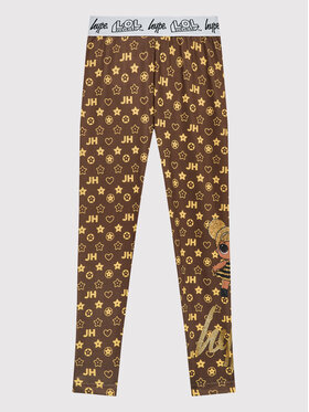 HYPE HYPE Legginsy L.O.L. LOLC21-006 Brązowy Slim Fit