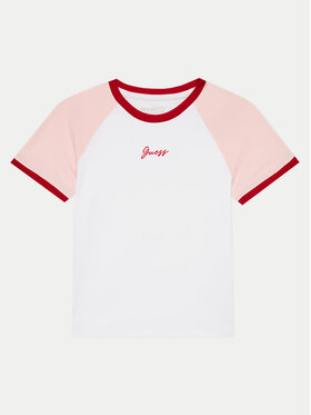 Guess Guess Футболка J4YI15 K6YW4 Білий Boxy Fit