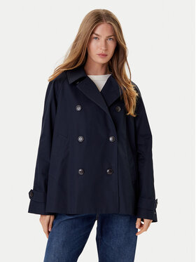 Tommy Hilfiger Tommy Hilfiger Trencz WW0WW45618 Granatowy Regular Fit