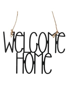 MIAhome MIAhome Dekoracja ścienna napis WELCOME HOME Czarny