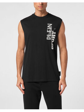 Plein Sport Plein Sport Tank top 18785 Czarny Regular Fit