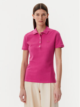 Lacoste Lacoste Polo marškinėliai PF5462 Rožinė Slim Fit