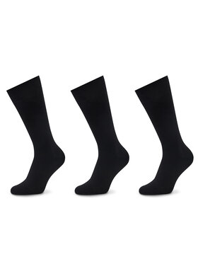 Hugo Hugo Комплект 3 чифта дълги чорапи мъжки 3P Rs Uni Colors Cc 50473183 Черен