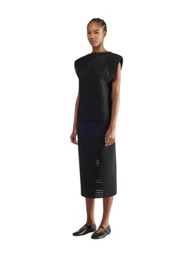Liviana Conti Liviana Conti Canottiera f5sa80-y69-0 Nero Regular Fit