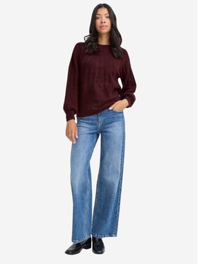b.young b.young Πουλόβερ Maglione BYMAGGE Μπορντό Regular Fit