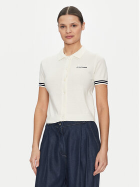 Guess Jeans Guess Jeans Πουλόβερ W5GR03 Z3HO2 Εκρού Regular Fit