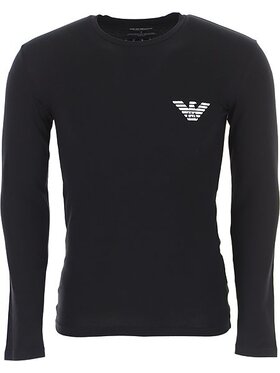 Emporio Armani Emporio Armani S dlhými rukávmi 111023-1A725 Čierna Slim Fit