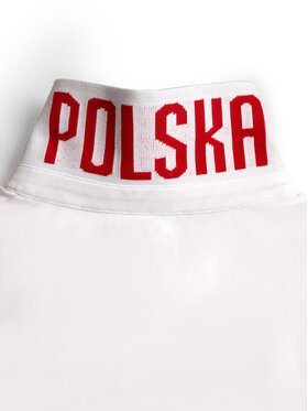 4F 4F Polo STREFA KIBICA Biały Regular Fit