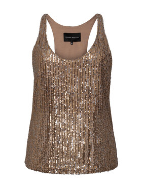 Magda Matyja Magda Matyja Bluzka KIMMY TOP Złoty Loose Fit