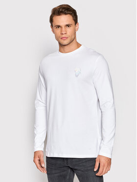 KARL LAGERFELD KARL LAGERFELD Тениска с дълъг ръкав 755084 523221 Бял Regular Fit