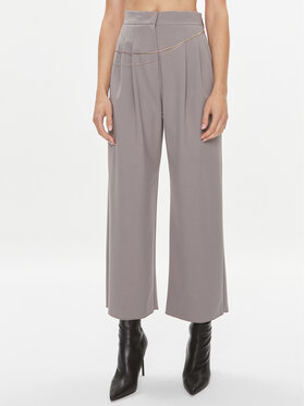 Marella Marella Medžiaginės kelnės Fante 2331360636200 Pilka Regular Fit