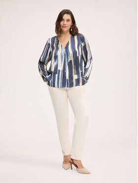 Fiorella Rubino Fiorella Rubino Spodnie materiałowe P722T005352N011 Biały Regular Fit