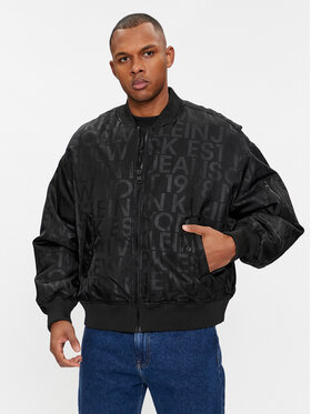 Calvin Klein Jeans Calvin Klein Jeans Geacă bomber Logo Aop J30J324658 Negru Oversize