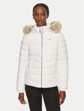 Tommy Jeans Tommy Jeans Пуховик Basic DW0DW18312 Білий Slim Fit