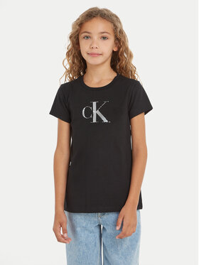 Calvin Klein Jeans Calvin Klein Jeans Marškinėliai Iridescent IG0IG02433 Juoda Regular Fit