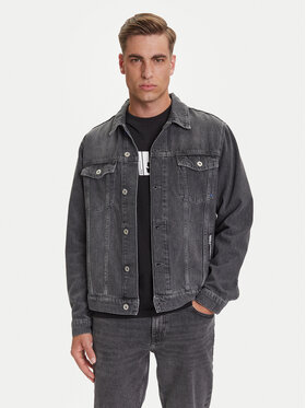 Karl Lagerfeld Jeans Karl Lagerfeld Jeans Jeansová bunda A3M14062 Šedá Regular Fit